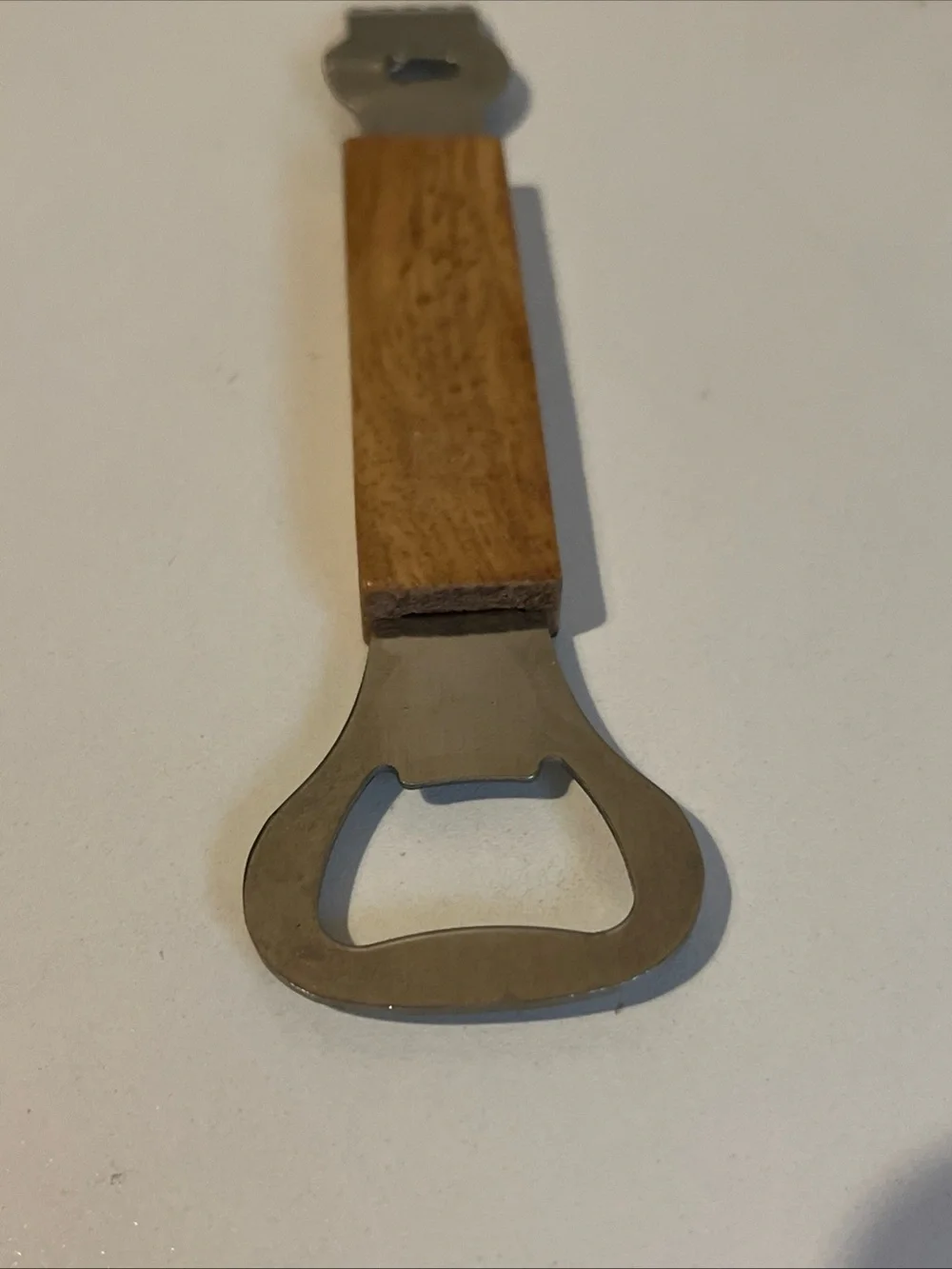 Dual Purpose Bar Tool Citrus Zester Bottle Opener Stainless Steel Acacia Wood